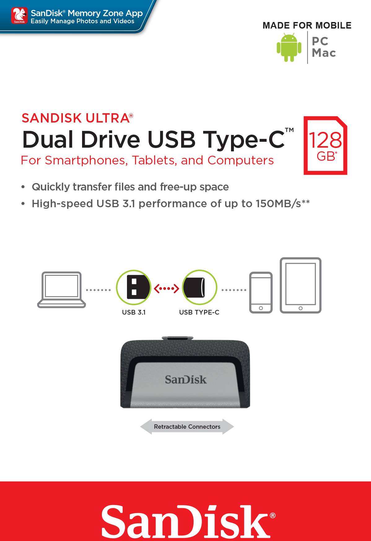 SanDisk SDDDC2 Ultra Dual Drive USB Type C