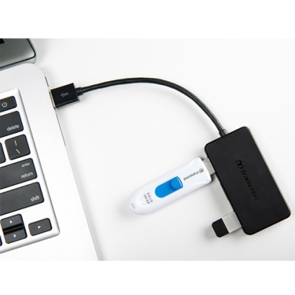 Transcend USB 3.0 4-Port Hub with power Adapter