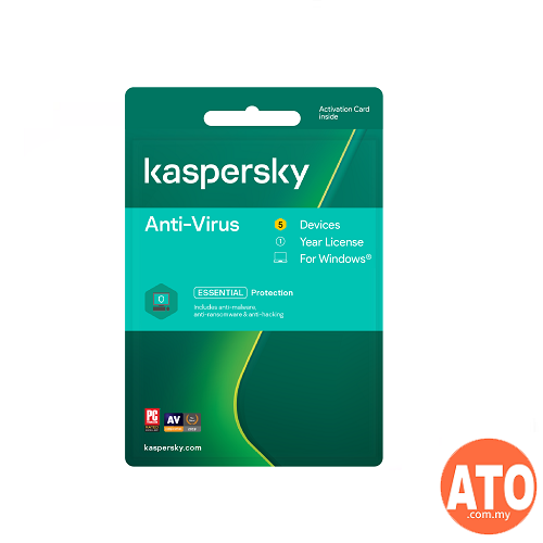 Kaspersky Anti-Virus 2021 Digital Code (5 Devices/1 Year ...