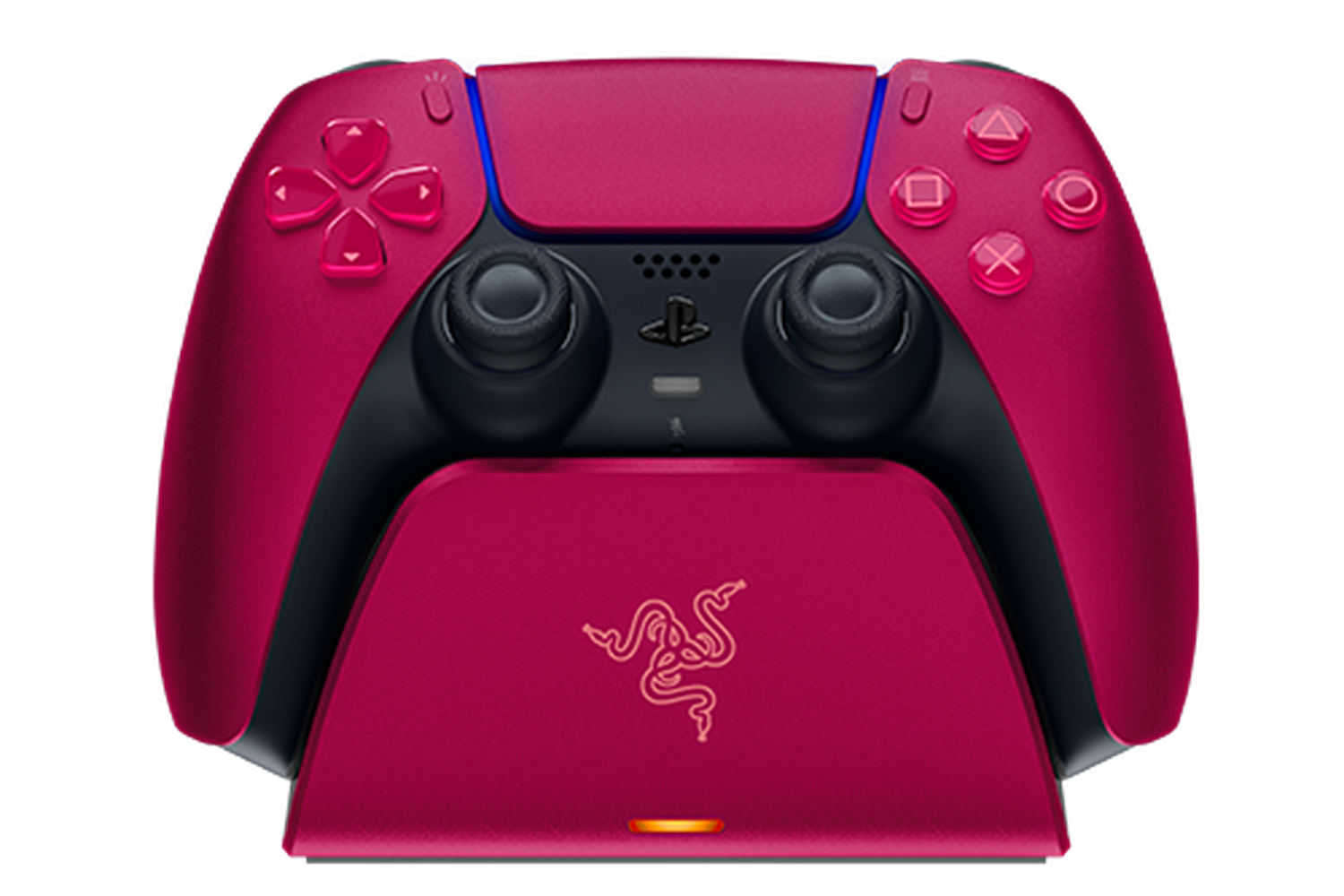 RAZER Quick Charging Stand for PS5 Dual Sense Controller (White, Midnight Black,Cosmic Red