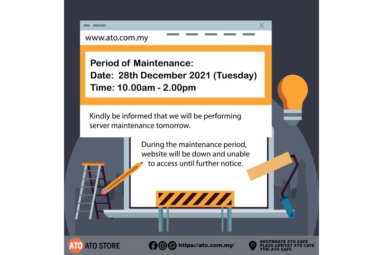 Server Maintenance on 28 Dec 2021