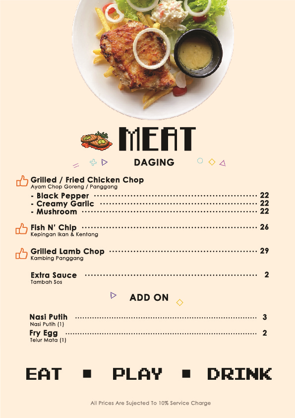 ATO Cafe Menu