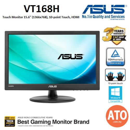 Asus Vt168h 15 6 Eye Care Monitor