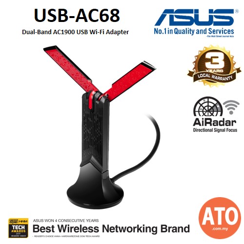 Asus Usb Ac68 Dual Band Ac100 Usb Wi Fi Adapter