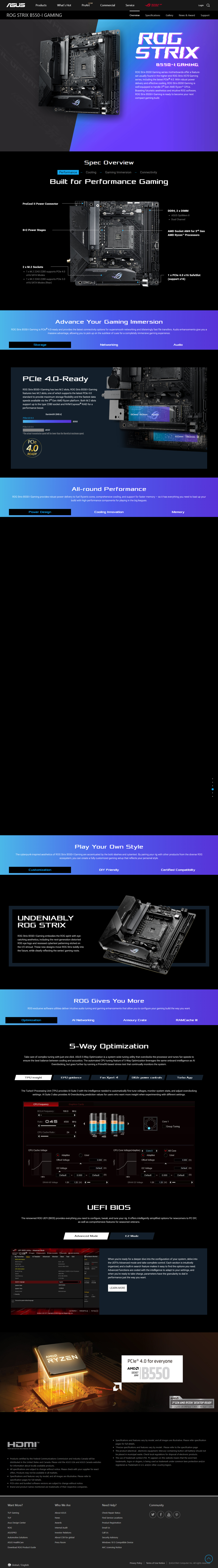 Asus ROG STRIX B550-I GAMING Motherboard (AMD)